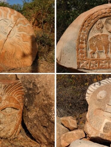 Rockart Shilpavana Kannada University Hampi