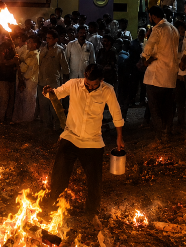 Youth dies after suffering severe burns during Muharram fire-walking ritual in Ballari