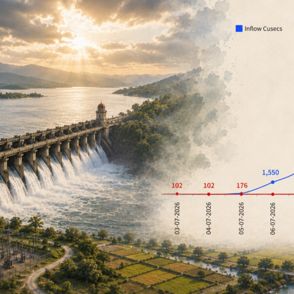 TB Dam Sees Rise in Inflow, Bringing Hope to Farmers