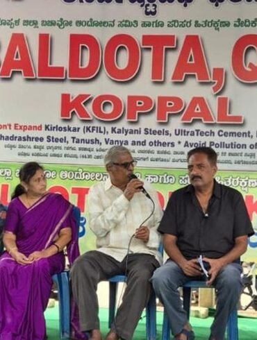 Prakash Raj Extends Support to Anti-Pollution Protest in Koppal