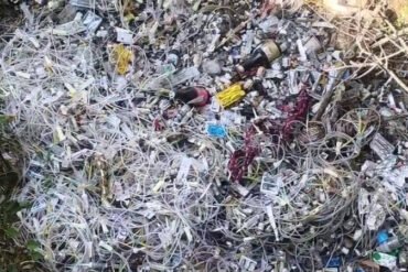 Medical waste including doctor prescriptions dumped in ditch near Koppal villages