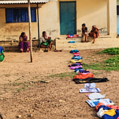 Residents in Tekkalakote use bed sheets & slippers to mark queue spots at Aadhaar center