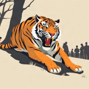 Six-year-old tiger roams Tembha forest in Koppar, killing over 20 livestock